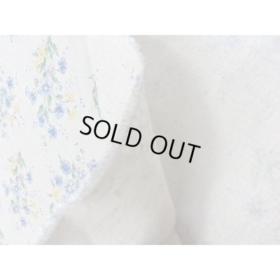 画像4: 生地：ブーケ柄綿麻（生成／ブルー）