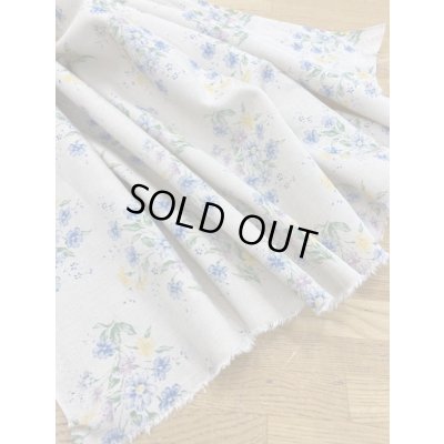 画像5: 生地：ブーケ柄綿麻（生成／ブルー）