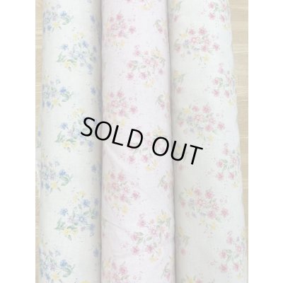 画像7: 生地：ブーケ柄綿麻（生成／ブルー）