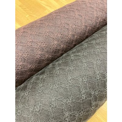 画像6: 生地:レースニット(茶)