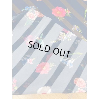 画像3: 生地：シアーストライプ×ボタニカル（紺）