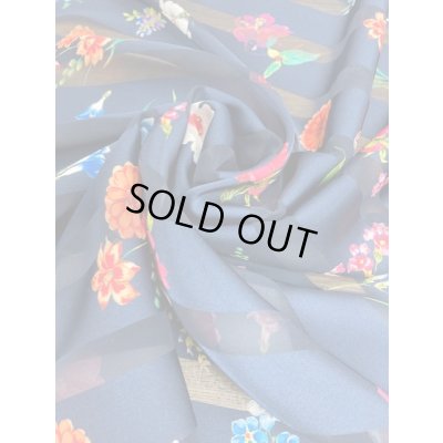 画像5: 生地：シアーストライプ×ボタニカル（紺）