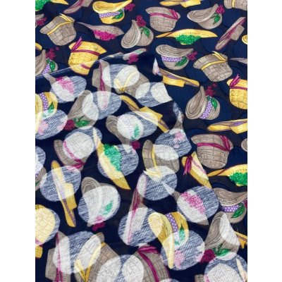 画像3: 生地：帽子柄コットン（紺）