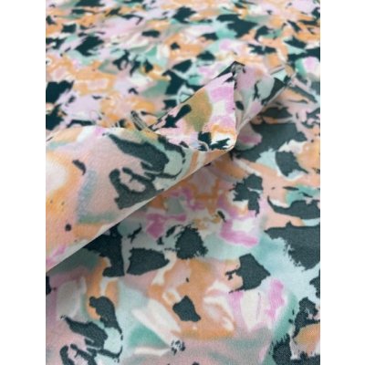 画像4: 生地：花柄ポリストレッチ生地 （ピンク）