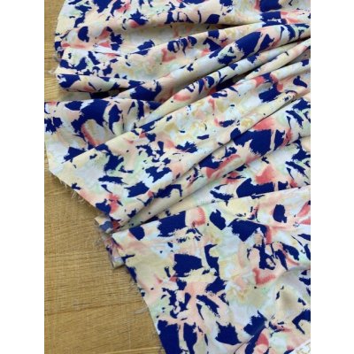 画像6: 生地：花柄ポリストレッチ生地 （クリーム）