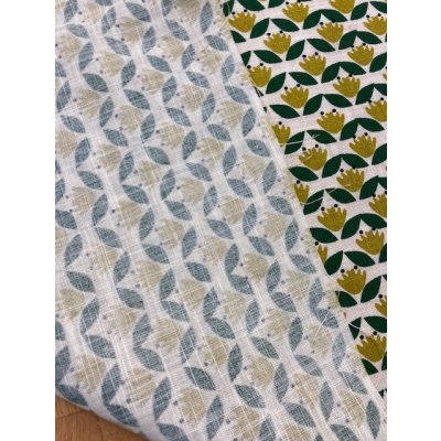 画像3: 生地：レトロ柄綿麻（生成）