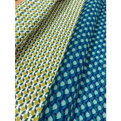 画像7: 生地：レトロ柄綿麻（生成）