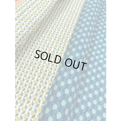 画像6: 生地：レトロ柄綿麻（紺）