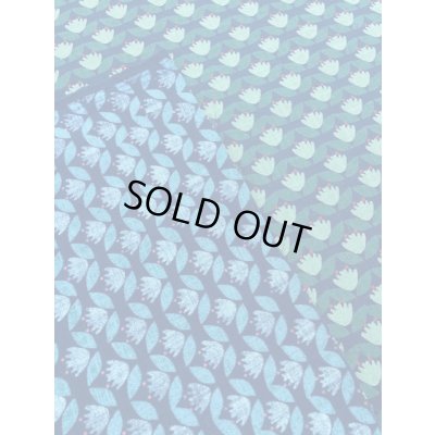 画像3: 生地：レトロ柄綿麻（紺）