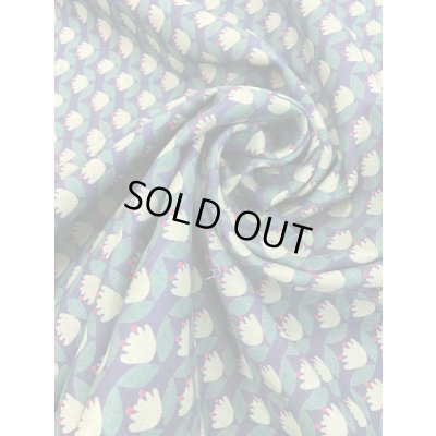 画像4: 生地：レトロ柄綿麻（紺）