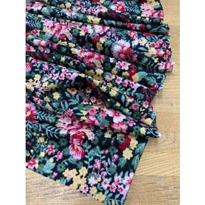 画像6: 生地：花柄ポリエステルニット（黒）