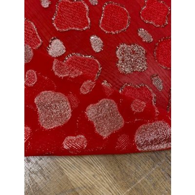 画像3: 生地：ポリエステルシフォン（赤／ゴールド）