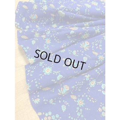 画像6: 生地：花柄綿ローン（青）　