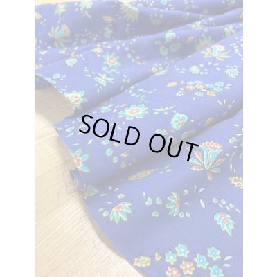 画像7: 生地：花柄綿ローン（青）　