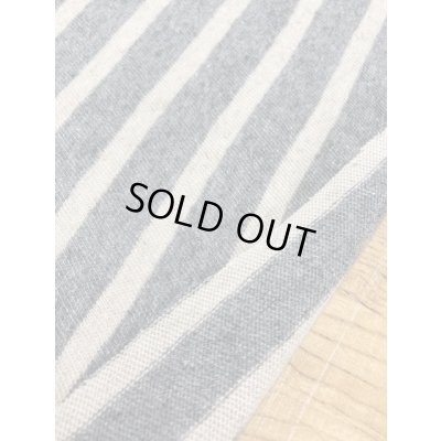 画像4: 生地：TOPボーダー天竺（チャコール杢／キナリ）