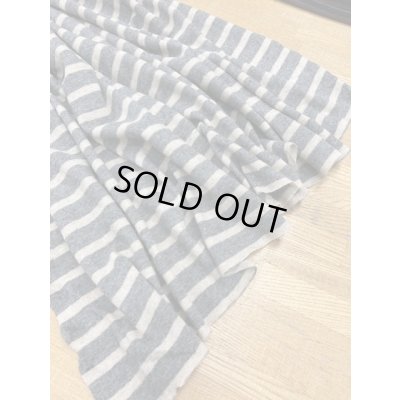 画像6: 生地：TOPボーダー天竺（チャコール杢／キナリ）