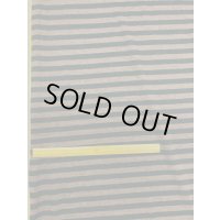 生地：綿ボーダー天竺（茶／黒）