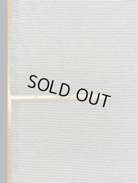 生地：綿細ボーダー天竺（生成／ベージュ杢）