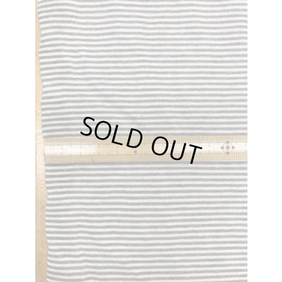 画像2: 生地：綿細ボーダー天竺（生成／ベージュ杢）