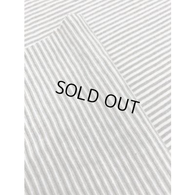 画像3: 生地：綿細ボーダー天竺（生成／ベージュ杢）