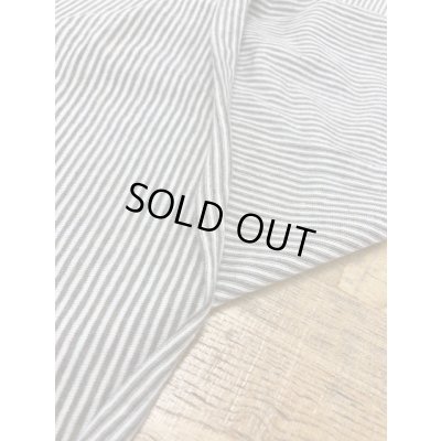 画像4: 生地：綿細ボーダー天竺（生成／ベージュ杢）