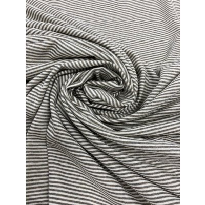 画像5: 生地：綿細ボーダー天竺（生成／ベージュ杢）