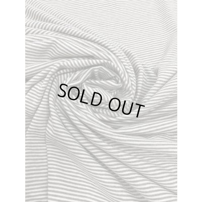 画像5: 生地：綿細ボーダー天竺（生成／ベージュ杢）