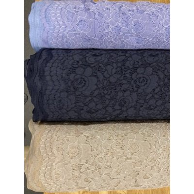 画像9: 生地：ポリ花柄レース（濃紺）