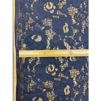 画像4: 生地：ポリ花柄レース（濃紺）