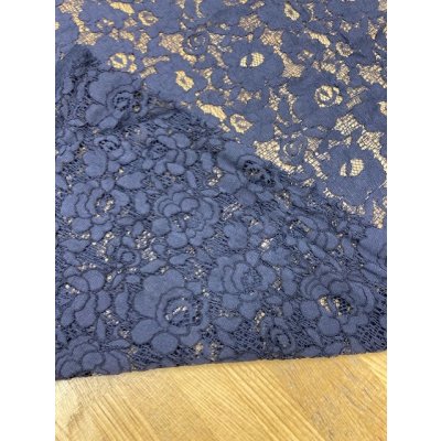 画像6: 生地：ポリ花柄レース（濃紺）