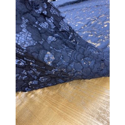 画像7: 生地：ポリ花柄レース（濃紺）