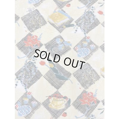 画像6: 生地：ガーデン柄綿ニット（クリームイエロー）