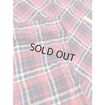 画像4: 生地：チェック柄コットン（赤紺系）