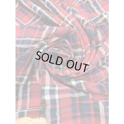 画像6: 生地：チェック柄コットン（赤紺系）