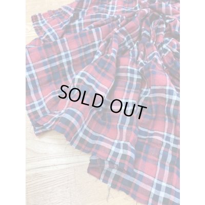 画像7: 生地：チェック柄コットン（赤紺系）