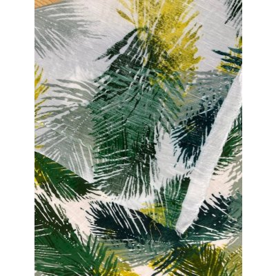 画像4: 生地：葉っぱ柄リネン（緑系）