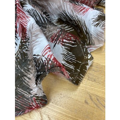 画像7: 生地:葉っぱ柄リネン(赤系)