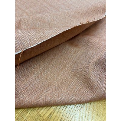 画像5: 生地:ウール混ヘリンボーンストレッチ(オレンジ)