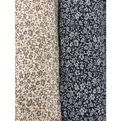 画像8: 生地：花柄ポリニット（ベージュ／茶）