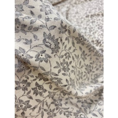 画像5: 生地：花柄ポリニット（ベージュ／茶）