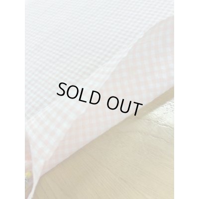 画像6: 生地:ギンガムチェッコットン(ベビーピンク)