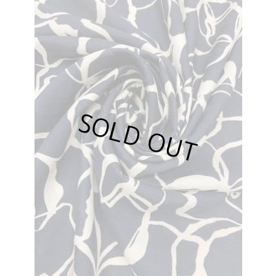 画像7: 生地：ポリエステル花柄プリント（紺）