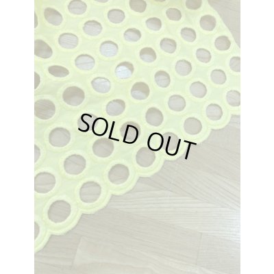 画像6: 生地：丸レース刺繍（黄）