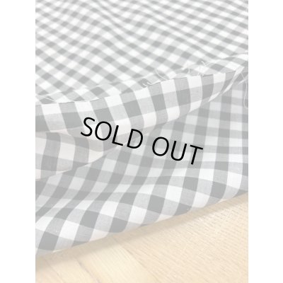 画像4: 生地：ギンガムチェック中柄コットン（白／黒）