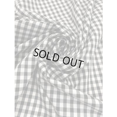 画像6: 生地：ギンガムチェック中柄コットン（白／黒）
