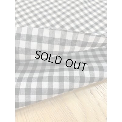 画像4: 生地：ギンガムチェック小柄コットン（白／黒）