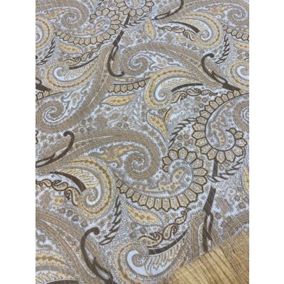 画像5: 生地：ラメ入りペイズリー柄（ベージュ）