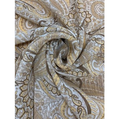 画像7: 生地：ラメ入りペイズリー柄（ベージュ）