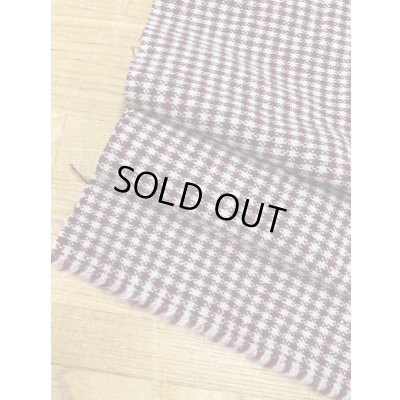 画像3: 生地:チェック柄ウールストレッチ(エンジ/ベージュ)