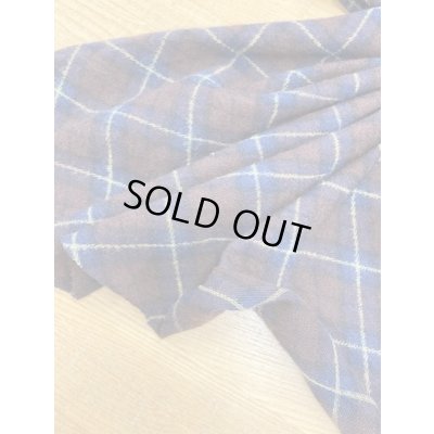 画像5: 生地：チェック柄ウールニット（茶系）